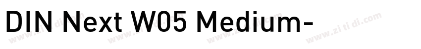 DIN Next W05 Medium字体转换